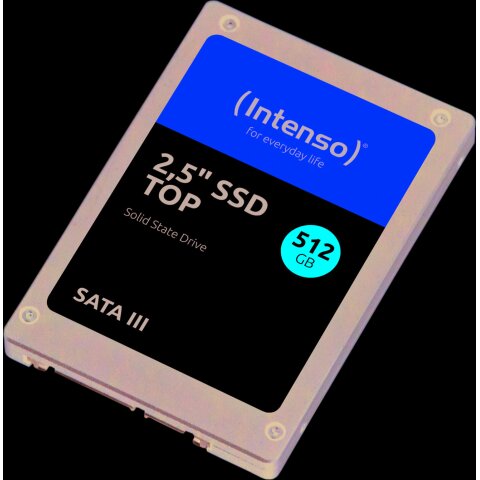 Intenso Interne 2,5" SSD SATA III Top, 512 GB