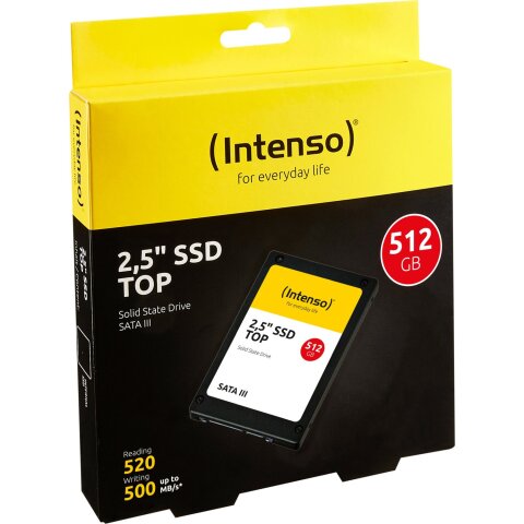 Intenso Interne 2,5" SSD SATA III Top, 512 GB
